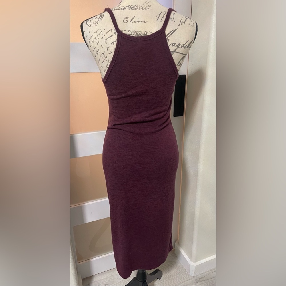 Leith Burgundy Mélange Body-Con Dress EUC - Picture 2 of 5